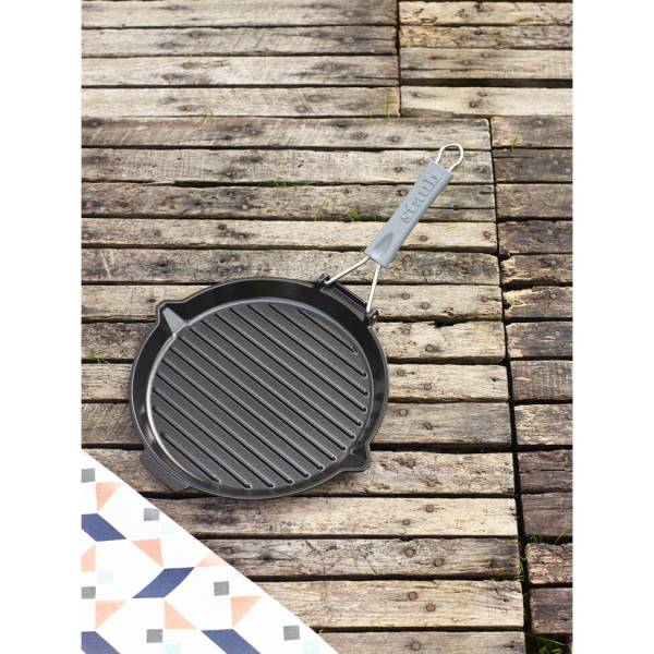 gril rond en fonte Staub de 28 cm
