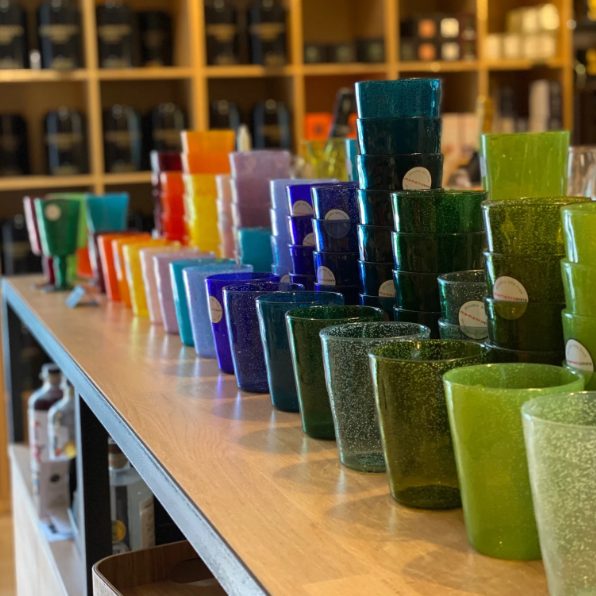 verres Memento en verre bullé