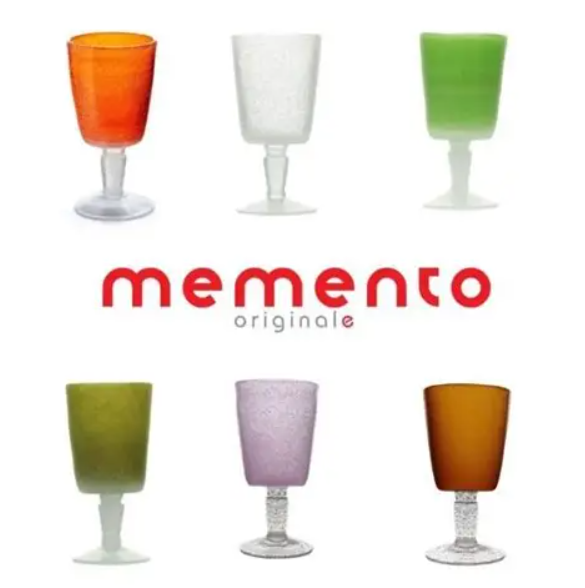 verres Memento en verre bullé