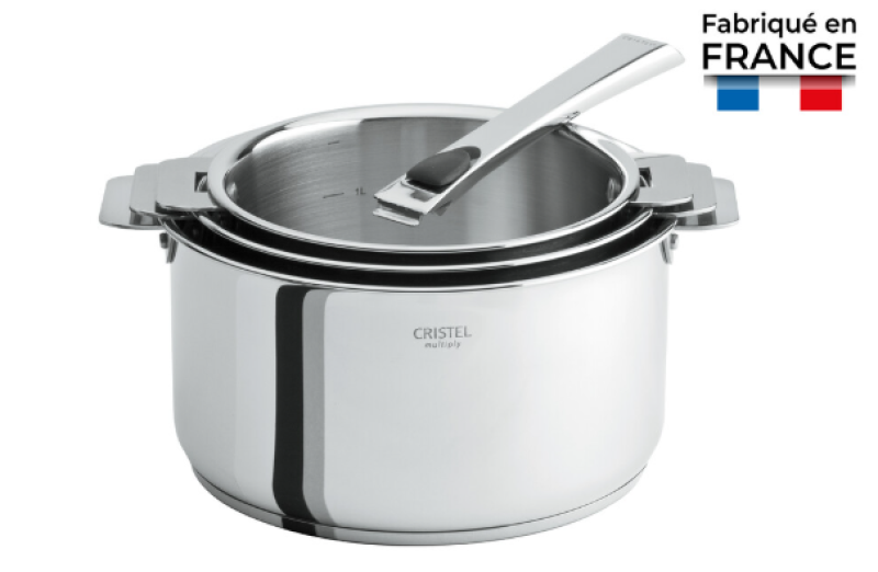 casserole inox graduée Casteline Cristel